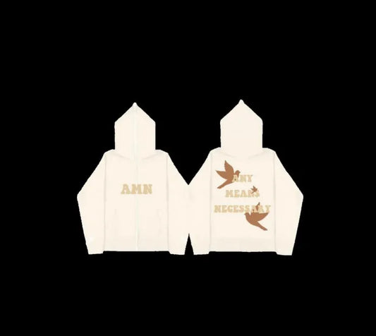 L imited E dition X clusive Cream Puff Print Zip-Up Hoodie PRE ORDER